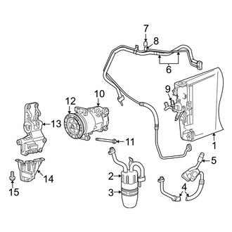 Jeep OE - Air Conditioner & Heater - Condenser, Compressor & Lines