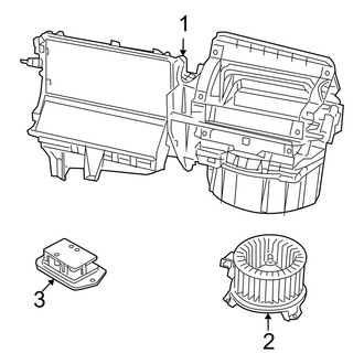Jeep OE - Air Conditioner & Heater - Blower Motor & Fan (W/O A/C), (Limited / Sport)