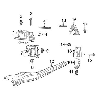 Jeep OE - Engine / Transaxle - Engine & Transmission Mounting (2.0L)