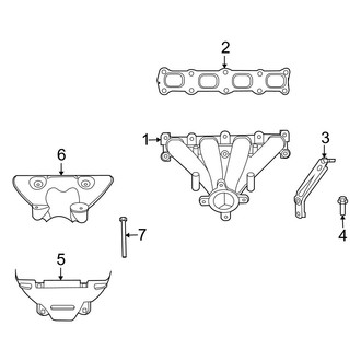 Jeep OE - Exhaust System - Manifold (2.0L)