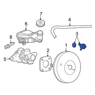 Jeep OE - Power Brake Booster Check Valve