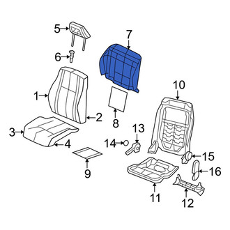 Jeep OE - Front Right Seat Back Panel