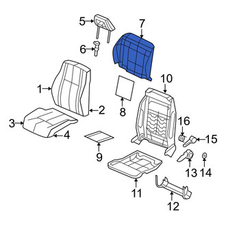 Jeep OE - Front Right Seat Back Panel