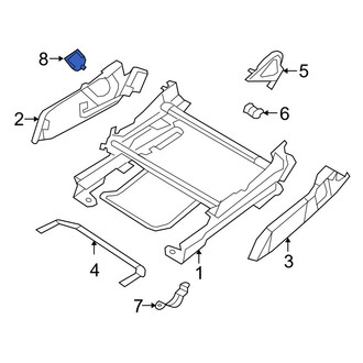 Jeep OE - Front Right Seat Belt Anchor Plate Cover