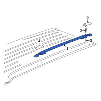 Jeep OE - Right Roof Luggage Carrier Side Rail