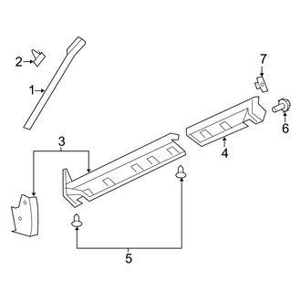 Jeep OE - Pillars, Rocker & Floor - Exterior Moldings