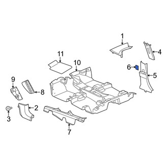 Jeep OE - Body B-Pillar Trim Panel Cap