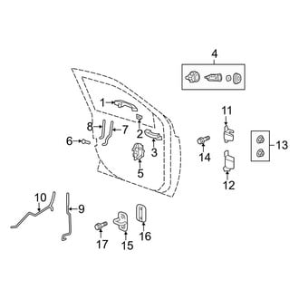 Jeep OE - Front Door - Lock & Hardware