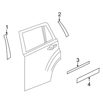 Jeep OE - Rear Door - Exterior Trim