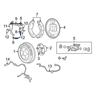 Jeep OE - Rear Drum Brake Adjusting Spring Kit