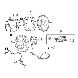 Jeep OE - Rear Suspension - Brake Components (FWD)
