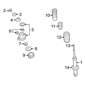 Jeep OE - Rear Suspension - Shocks & Components (Latitude / Limited / Sport 4WD)