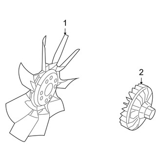 Jeep OE - Cooling Fan (Mechanical Fan), (Jet / Limited / Sport)