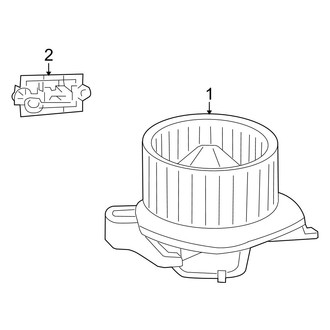 Jeep OE - Air Conditioner & Heater - Blower Motor & Fan