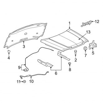 2012 Jeep Liberty Hood Release Cables & Handles | CARiD.com