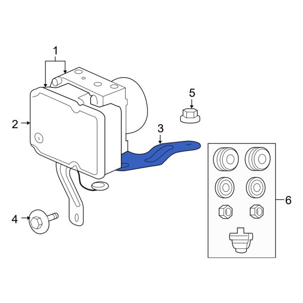 ABS Control Module Bracket