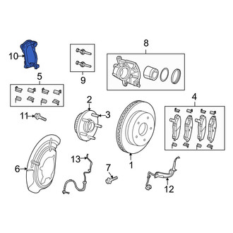 Jeep OE - Front Disc Brake Caliper Bracket