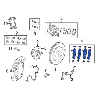 Jeep OE - Front Disc Brake Pad Set