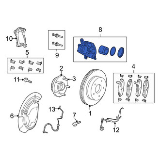 Jeep OE - Front Left Disc Brake Caliper