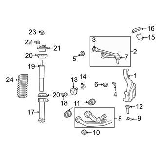 Jeep OE - Front Suspension - Suspension Components (4WD)