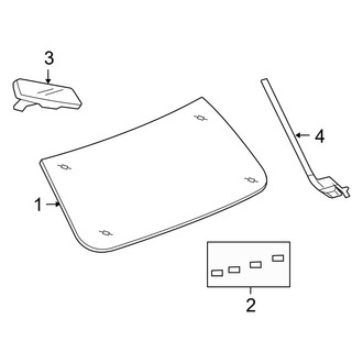 Jeep OE - Windshield - Glass