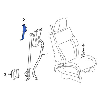 Jeep OE - Front Seat Belt Height Adjuster