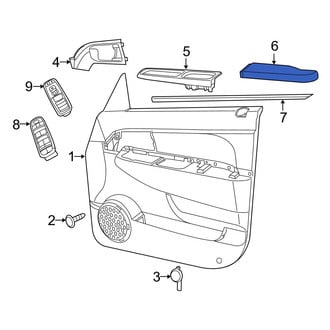 Jeep OE - Front Left Door Armrest