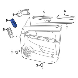 Jeep OE - Front Left Door Window Switch