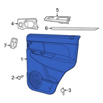 Jeep OE - Front Left Inner Door Interior Trim Panel