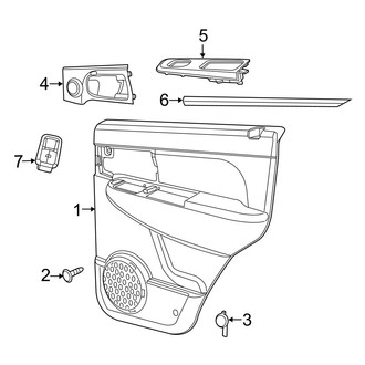 Jeep OE - Rear Door - Interior Trim