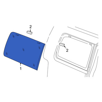 Jeep OE - Rear Left Quarter Glass