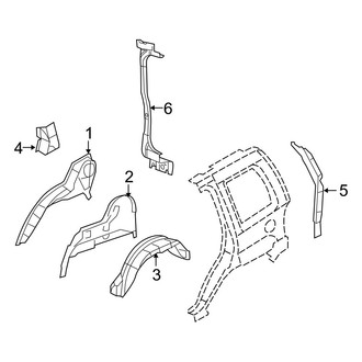 Jeep OE - Quarter Panel - Inner Structure
