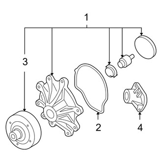 Jeep OE - Cooling - Water Pump (Limited / Sport 4.7L)