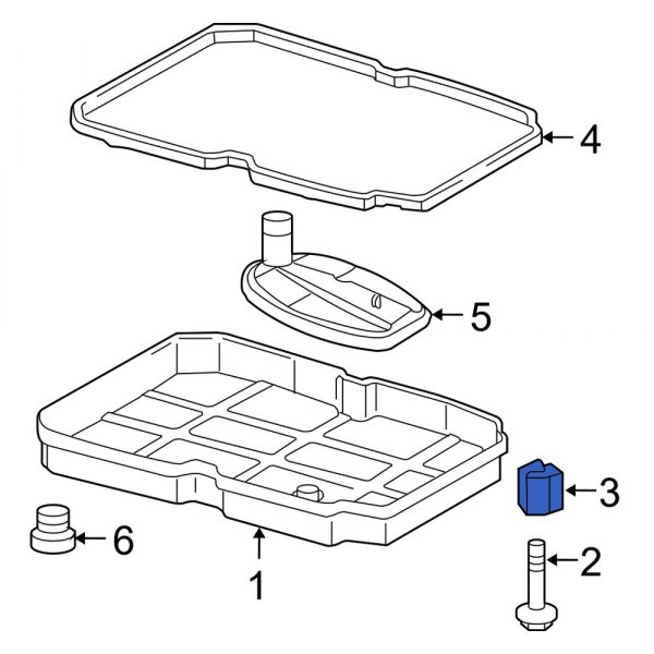 Jeep OE 5196073AA Transmission Oil Pan Nut