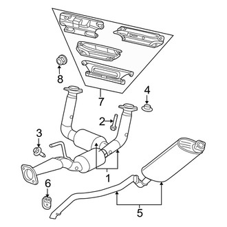 Jeep OE - Exhaust System - Exhaust Components (4.7L)