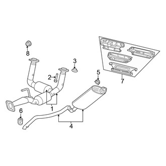 Jeep OE - Exhaust System - Exhaust Components (5.7L)