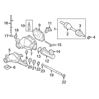 Jeep OE - Front Suspension - Front Axle & Carrier