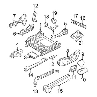 Jeep OE - Seats & Tracks - Tracks & Components (Power Driver Seat)