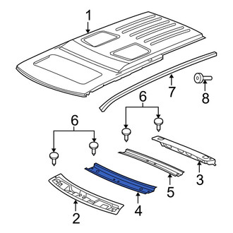 Jeep OE - Front Roof Bow