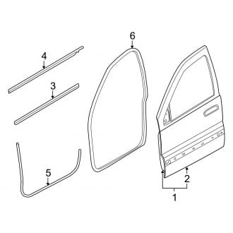 2008 Jeep Commander Door Seals & Weatherstripping — CARiD.com