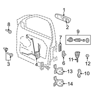 Jeep OE - Front Door - Lock & Hardware