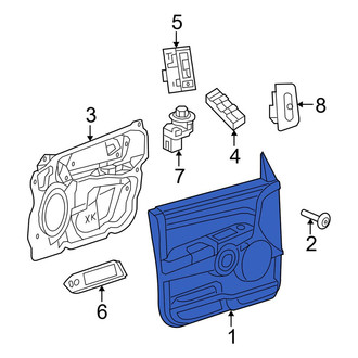 Jeep OE - Rear Right Inner Door Interior Trim Panel