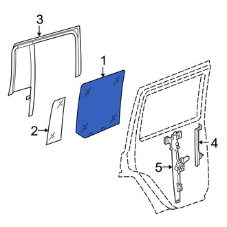Jeep OE - Front Left Door Glass