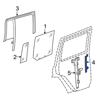 Jeep OE - Rear Left Lower Window Channel