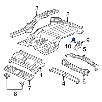 Jeep OE - Folding Seat Lock Striker Bolt