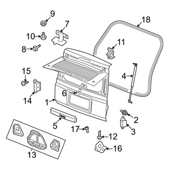 Jeep OE - Lift Gate - Gate & Hardware