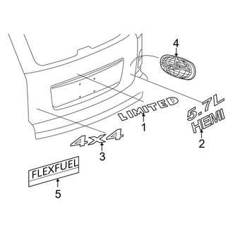 Jeep OE - Lift Gate - Exterior Trim
