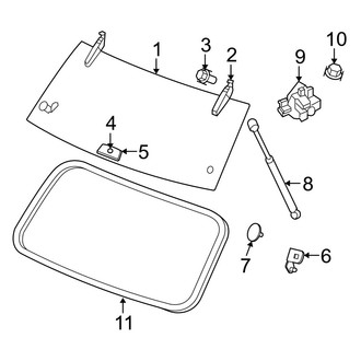 Jeep OE - Lift Gate - Glass