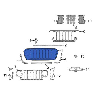 Jeep OE - Front Inner Grille