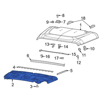 Jeep OE - Front Right Lower Windshield Insulator
